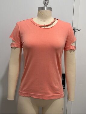 Diesel Coral Short Sleeve Cutout Tee